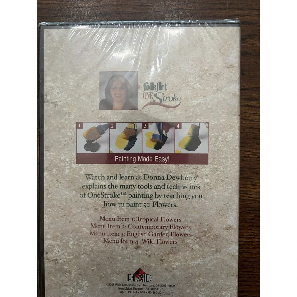 Donna Dewberry‎ 50 Flowers FolkArt One Stroke Painting Instructional DVD Sealed